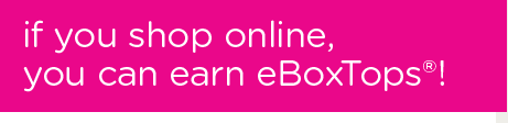 if you shop online, you can earn eBoxTops!